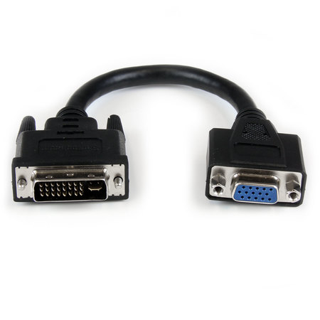 STARTECH.COM 8" DVI Male to VGA Female Cable Adapter - DVI-I to VGA Dongle DVIVGAMF8IN